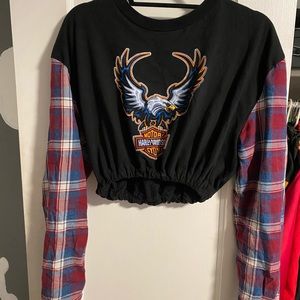 Reworked Harley vintage top